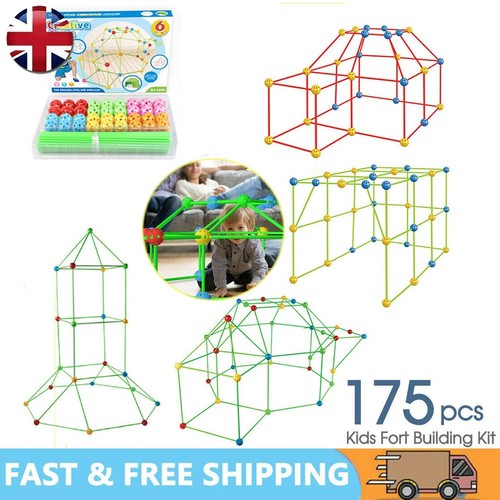 175pcs diy fort building build - fort,